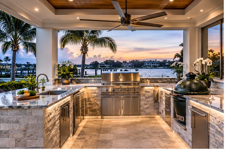 Custom Outdoor Kitchen Design